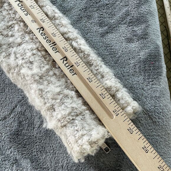 Anthropologie Elevenses Northland  Moto Jacket Womens XS Beige Boucle Knit - Picture 7 of 11